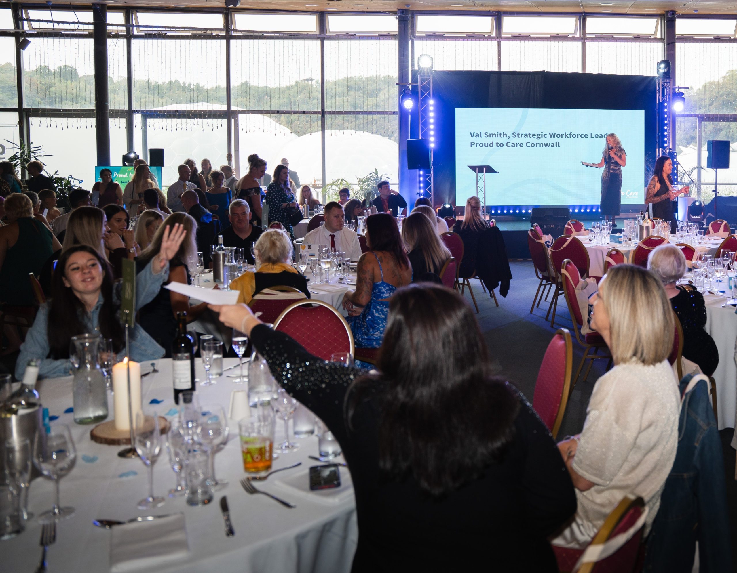 Care awards with Eden in the background